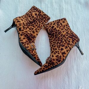 Madden Girl Richie Bootie leopard size 9.5 NEW